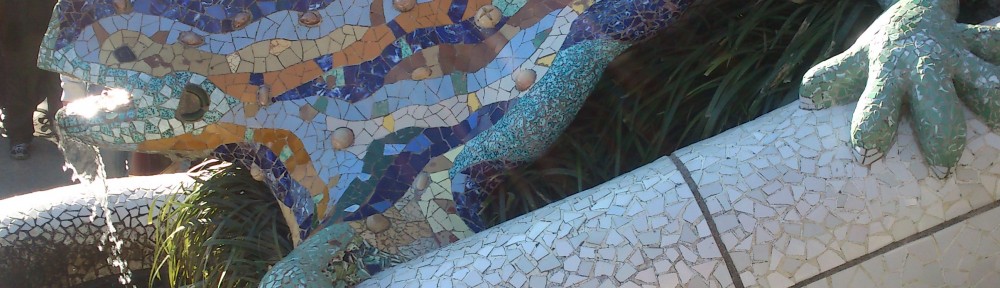 Park Guell's famous mascot