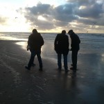 Coastside...The boys checking out washed up treasures
