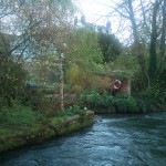 Walking along the river