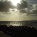 Peek-a-boo sun in West Bay