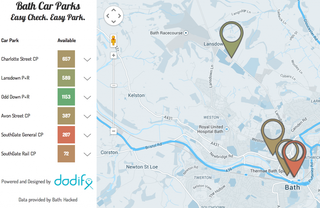 Bath Car Parks app